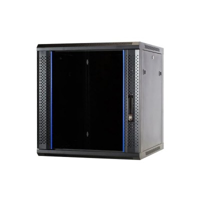 GLINK GC12U(45) BL Wall Rack 12U (60x45x63.5cm) Black Network cabinet removable side panels easy to install and maintain