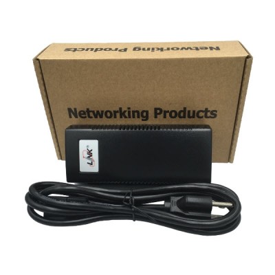Link PS-8613 Gigabit 30W PoE Injector with PD detection (10/100/1000), IP Camera & Access Point