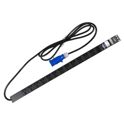 Link CH-10412 Power Distribution Unit 12 Universal Outlet (Circuit Breaker 16A + Power Plug 16A)