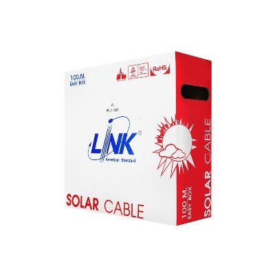 Link CB-1060AR-1 PV Solar Cable, 62930 IEC131, H1Z2Z2-K, (1,500V), 1x6 mm² Red Color 100 m./Box. 