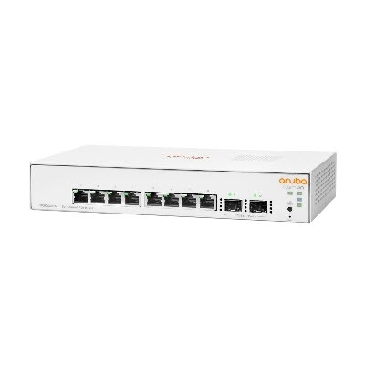 Aruba Instant On 1930 8G 2SFP Switch (JL680A) L2-Managed 8 Port Gigabit 100/1000Mbps Switch, 2 Port SFP 1GbE, Advanced features, Smart-managed, keeping your business data safe