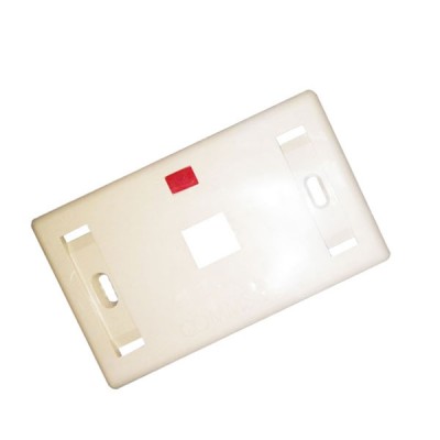 COMMSCOPE AM-3012 (272352-1) Faceplate Standard Kit, 1 Port, Icon & Label, Almond, 1 EA/Pkg