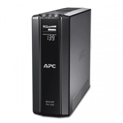 APC BR1500GI Back-UPS Pro, 1,500VA/865W, Tower, 230V, 10x IEC C13 outlets, AVR, LCD, User Replaceable Battery