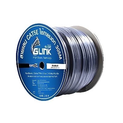GLINK GL5008 CAT5E Outdoor UTP Cable, Black Color, 305M/Roll in Box	