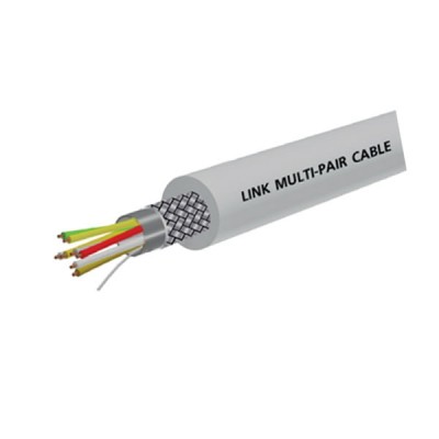 Link CB-0252A Control Cable Multi-Pair Cable, 2 pairs (Double Shield), 24 AWG								