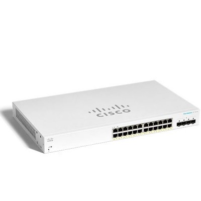 Cisco CBS220-24P-4G-EU CBS220 Smart 24-port GE, PoE, 4x1G SFP  195W (24POE)
