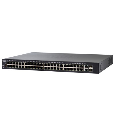 Cisco SG250X-48 Switch 48-Port Gigabit Smart Managed, 4-Port 10G SFP+, Spanning Tree/Link Aggregation/VLAN Support