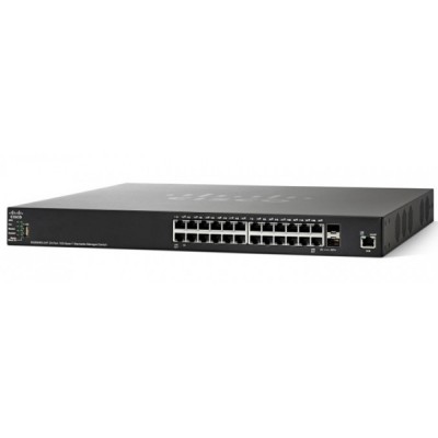 Cisco SG350XG-24T 24-port 10GBase-T Stackable Switch 10G copper + 2 combo 10G copper/SFP+ plus 1 GE OOB management (2 10GE copper/SFP+ combo)