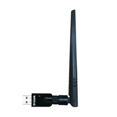 D-Link DWA-172 Wireless AC600 Dual-band High-Gain USB 2.0 Adapter with 1 External 3dBi Antenna (Up to 150Mbps (2.4GHz) + 433Mbps (5GHz))