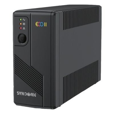 SYNDOME ECO II-800i UPS 800VA/480W, Stabilizer, Universal Socket 4 Outlet (ส่งฟรีทั่วประเทศ)