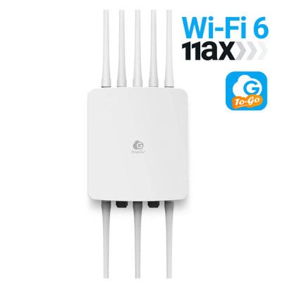 EnGenius ECW270 AX3600 Cloud Managed Wi-Fi6 11ax, 4x4 Outdoor Access Point, Speeds up-to 2,400 Mbps in 5GHz and 1,200 Mbps in 2.4GHz band., MU-MIMO Dual-Band, IP68-Rated Weatherproof