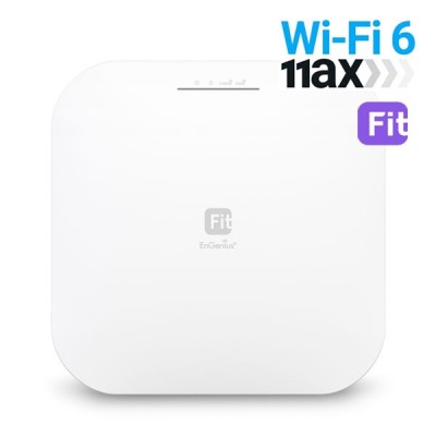 EnGenius EWS276-FIT Cloud FitXpress 802.11ax Lite WiFi 6, 3.5Gbps Dual-Band, 4×4 Managed Indoor Wireless Access Point, 1 x 2.5 GbE Port, PoE+ Support