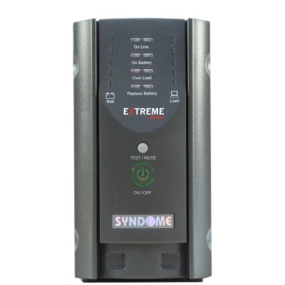 SYNDOME EXTREME 1000 UPS 1000VA/600W, Line Interacitbe with Stabilizer, Universal Socket 4 Outlet (ส่งฟรีทั่วประเทศ)