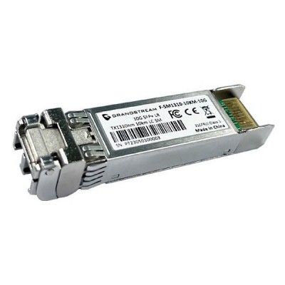 Grandstream F-SM1310-10KM-10G SFP Fiber Module Single-Mode, Duplex LC connector, Wavelength 1310nm, Distance up to 10 KM, Data rate 10Gbps, pluggable small-form factor transceiver modules 