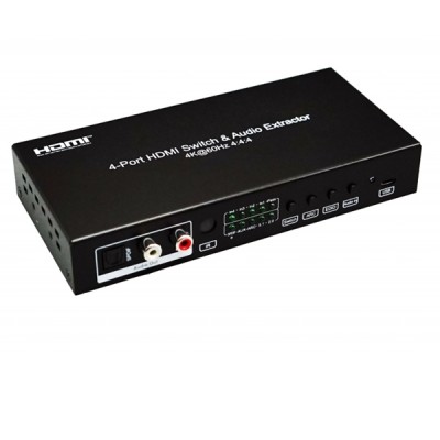 NEXiS FH-SW41A HDMI 4x1 support 4X1 HDMI 2.0 Switch 4K@60hz (4:4:4). Support HDR10, HDCP2.2 , CEC, ARC.