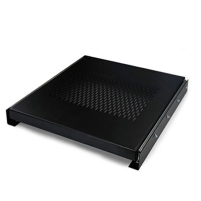 19" GERMANY G7-03075B Slide Component Shelf Deep 75 cm For Rack 90cm. -100cm., Black Color