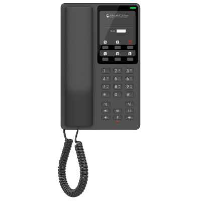 GrandStream GHP621 Desktop Hotel Phone 3-way audio conferencing, Includes one 100Mbps network port with PoE, Black