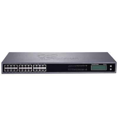 Grandstream GXW4224 Analog VoIP Gateway, 24FXS 4SIP Account, 50 Pin Telco Connectors, 1 LAN 10/100/1000Mbps, LCD Display
