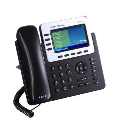 Grandstream GXP2140 High-End IP phones SIP Enterprise 4 line, 4 SIP and 5-way voice conferencing 4.3" LCD Color, HD audio and PoE Gigabit Port, Buletooth