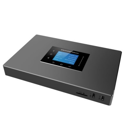 Grandstream UCM6302A IP PBX with 2FXO+2FXS 3 LAN & WAN GigE ;50 Sip Trunk 75 Concurent call with 500 users;(Cloud Manage)LCD touch, 1 *USB 2.0, 1 *USB 3.0, 1 *SD card interface, 3 VDO Room 20 Parties.
