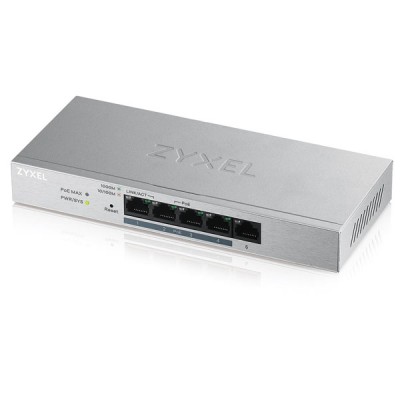 Zyxel GS1200-5HP v2 5-Port Web Managed PoE Gigabit Switch 1 Ports 10/100/1000BASE-T + 4 Ports 10/100/1000BASE-T PoE