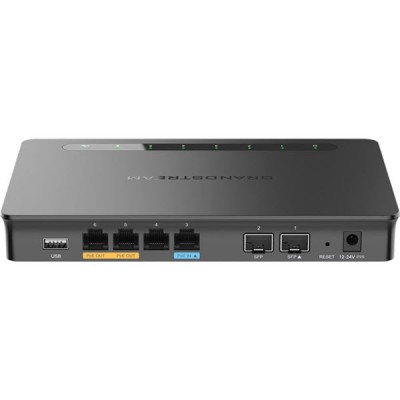 Grandstream GWN7002 Multi-WAN Gigabit VPN router, 2x 2.5 Gigabit SFP ports, 4x Gigabit Ethernet ports and 2 PoE ports  IEEE 802.3af/at