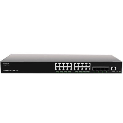 Grandstream GWN7812P Layer 3 PoE Managed Network Switch, 16 Port PoE Gigabit (802.3af/at) 30W/port, + 4 Port SFP Gigabit