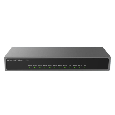Grandstream HT881 Analog FXO Gateway  8 ports FXO 3 SIP profiles through 1 FXS port and  3-way voice conferencing per port High-performance NAT router adapter not include