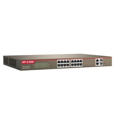 IP-COM S3300-26-PWR-M : Manage PoE Switch 24-Port 10/100Mbps, 2-Port Gigabit TP/SFP Combo, Total Power 370W, Web Smart Config