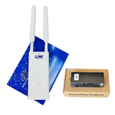 Link Set PA-3220+PS-8613 Access Point AC1200 Dual-Band Indoor/Outdoor, Gigabit Port with Gigabit PoE Injector (PS-8613)