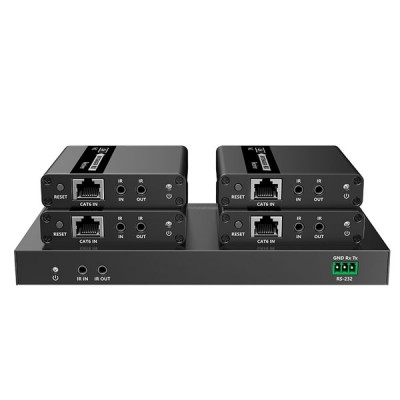 VENZel (NEXIS) LH-144EP 70M 1 IN 4 OUT HDMI SPLITTER EXTENDER OVER CAT6 CABLE (POC SUPPORT)