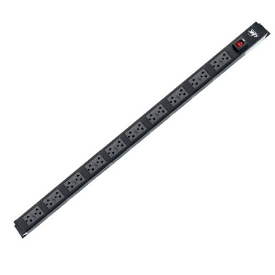 Link CH-10320A PDU 20 TIS Outlet w/Cable 3 M. + Lighting Switch w/Guard , 16A, Electronic Circuit Breaker