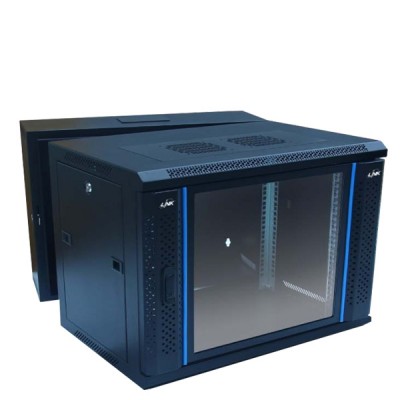 Link CW2-60509G 19" Glass Wall Rack 9U (60x50x50.5cm) *ส่งฟรีเขต กทม.และปริมณฑล