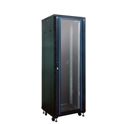 Link CH-61042GW 19” Glass-Wave Server Rack 42U, (60x100x207cm.) Black *ส่งฟรีเขต กทม.และปริมณฑล