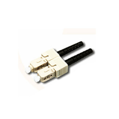 Link UF-0006  SC Duplex Multimode, Zirconia Fiber Optic Connector, Black Boot 0.9, 3.0 mm diameter Cable
