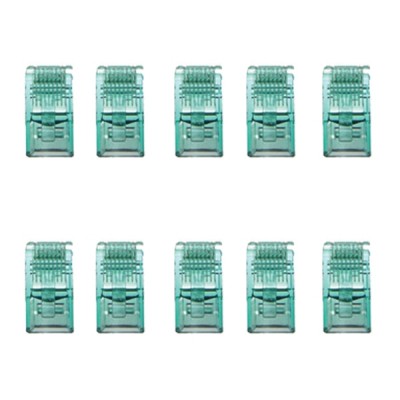 Link US-1062-X CAT 6 RJ45 Plug Unshield, 2 Layer with pre-insert bar, Crystal Color (10 Each/Pkg)
