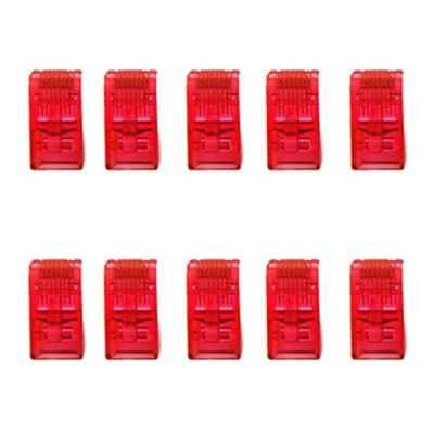 Link US-1051-X CAT 5E RJ45 Plug, Unshield, Crystal Color (10 Each/Pkg)