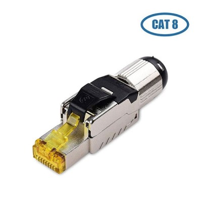 Link US-1081 CAT 8 Plug LAN Connector, Shield, Field Terminate