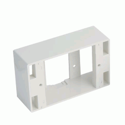 Link US-2015WH Plastic Wall Box 2" x 4" Depth 38 mm. White Color