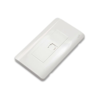 Link US-2331 Shiny Exclusive Face Plate, 1 Port With Shutter