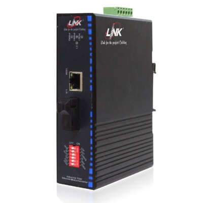 Link UT-0215AI-RS20 RJ45/Single SC 10/100 Mbps Enhance Media Converter w/Power Supply(20 km.)
