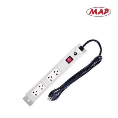 MAP M7-00004 Power Distribution Unit 4 Universal (PDU) Outlet 2M., Line Suppression