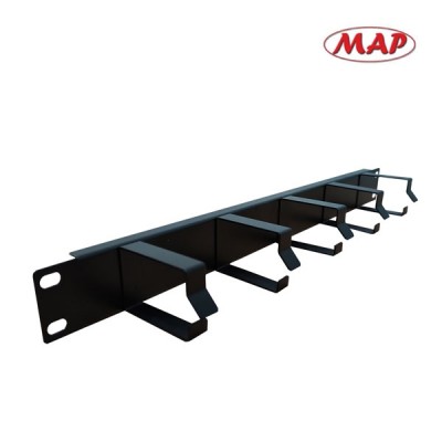 MAP M7-06002 Cable Management Panel (แบบห่วง ไม่มีฝาปิด), 1U Rack Mountable