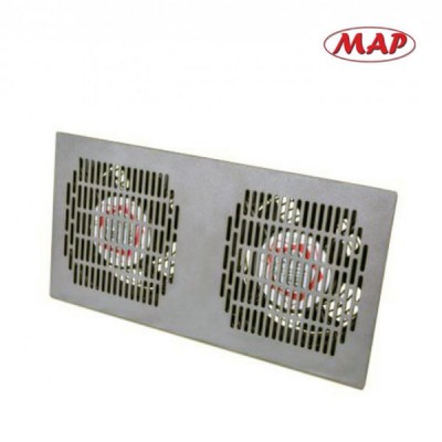 MAP M7-05002W Ventilating Fan 4”x2 Heavy Duty, 2 Ball Bearing, Aluminum Housing, For Wall Rack (ประกอบครบชุดพร้อมสายไฟความยาว 1.5 เมตรพร้อมปลั๊ก)