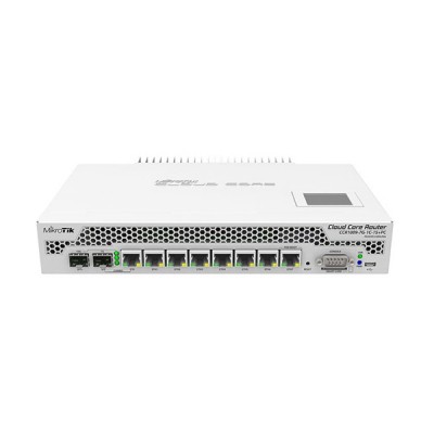 MikroTik CCR1009-7G-1C-1S+PC Cloud Core Router Industrial Grade 7-Port Gigabit Ethernet, 1-Port Combo SFP, CPU 9Cores x 1GHz, RAM 2GB, RouterOS L6