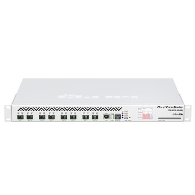 MikroTik CCR1072-1G-8S+ Cloud Core Router Industrial Grade 1-Port Gigabit Ethernet, 8-Port SFP+, CPU 72 cores x 1GHz, RAM 16GB, RouterOS L6