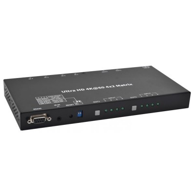 NEXiS MX0402H 4X2 HDMI MATRIX SWITCH 4K/60HZ 4:4:4 RS232 & IR SUPPORT