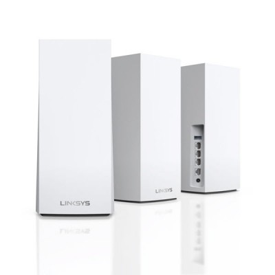 Linksys LSS-MX12600-AH Tri Band Mesh Router Velop WiFi 6 Intelligent Mesh technology, Dynamic Backhaul, Delivering 4.2Gbps WiFi speeds covering up to 750 sq. m. Handles 120+ devices (Pack 3)