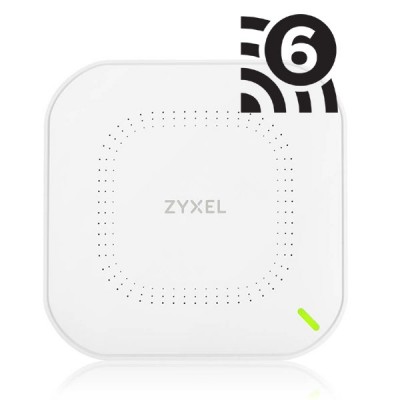 Zyxel NWA90AX 802.11ax (WiFi 6) Dual-Radio PoE Access Point 2.4GHz: 575 Mbps 5GHz: 1200 Mbps 2.4GHz: 3 dBi 5GHz: 4 dBi