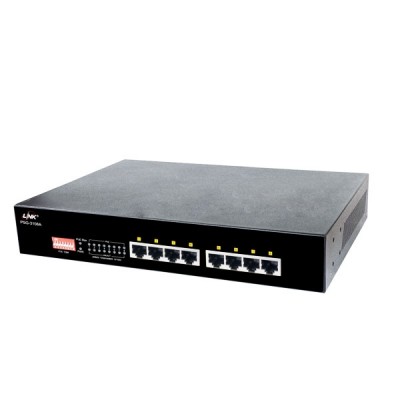 Link PSG-3108A Switch PoE 8-Port GIGABIT Ethernet PoE Switch (AC 140W), 8 GE (PoE) 